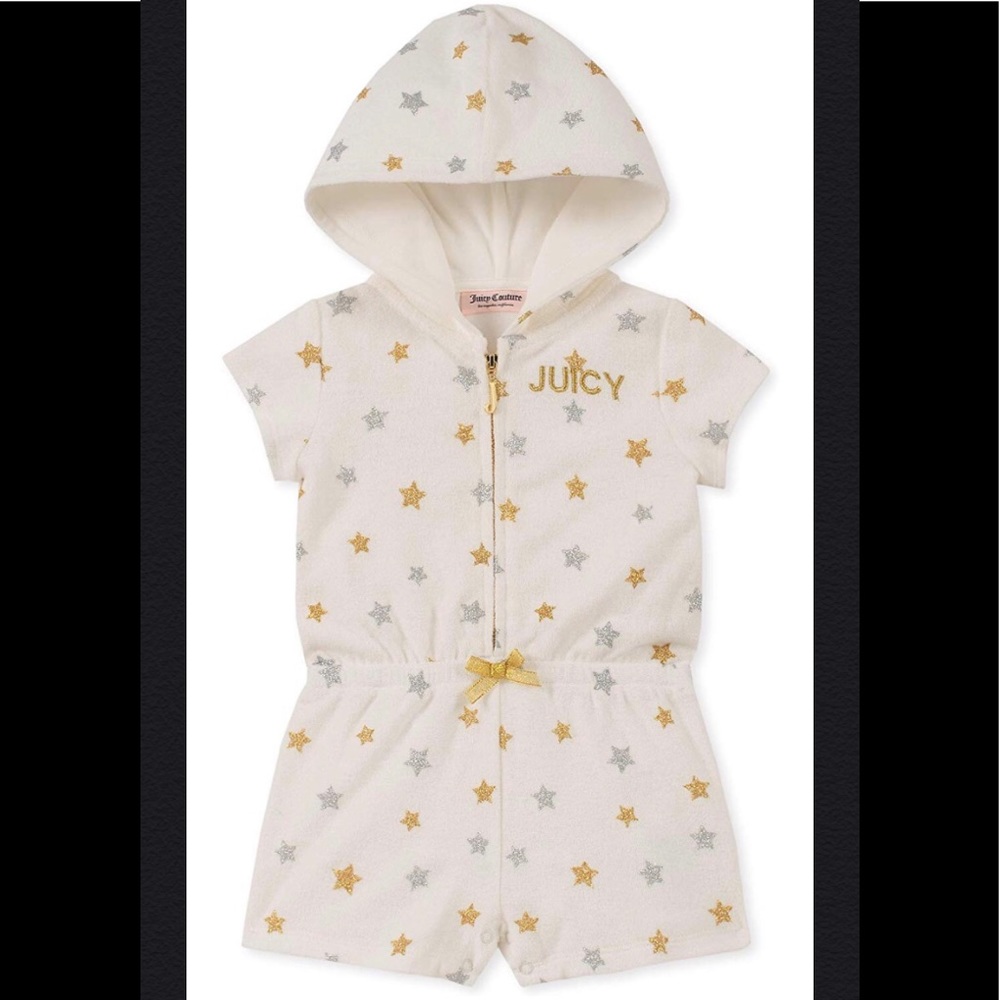 Juicy Couture baby hooded romper 18mo